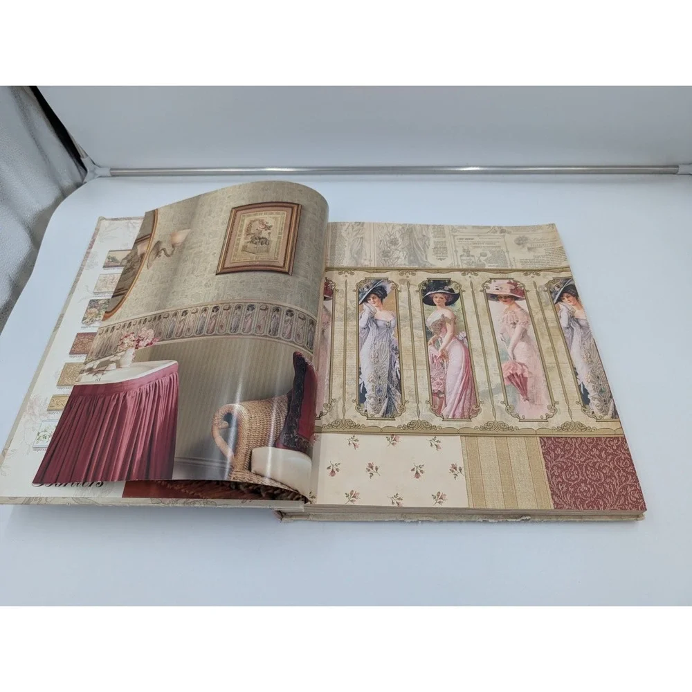 Vintage Victorian Wallpaper Sample Book Warner Reproduction Art Decor Floral 90s